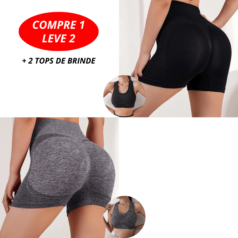 [COMPRE 1 LEVE 2] Short Empina Bumbum Feminino + Brinde - ModelaFit