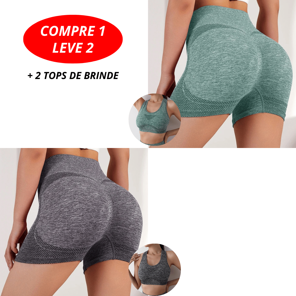 [COMPRE 1 LEVE 2] Short Empina Bumbum Feminino + Brinde - ModelaFit