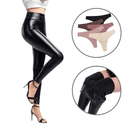 Calça Legging de Couro Feminino - LuxeFit