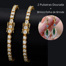 2 Pulseiras de Zircônia Brilhante - Ziralle