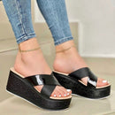 Sandália de Couro Feminina - Glamour