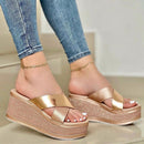 Sandália de Couro Feminina - Glamour