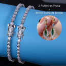 2 Pulseiras de Zircônia Brilhante - Ziralle
