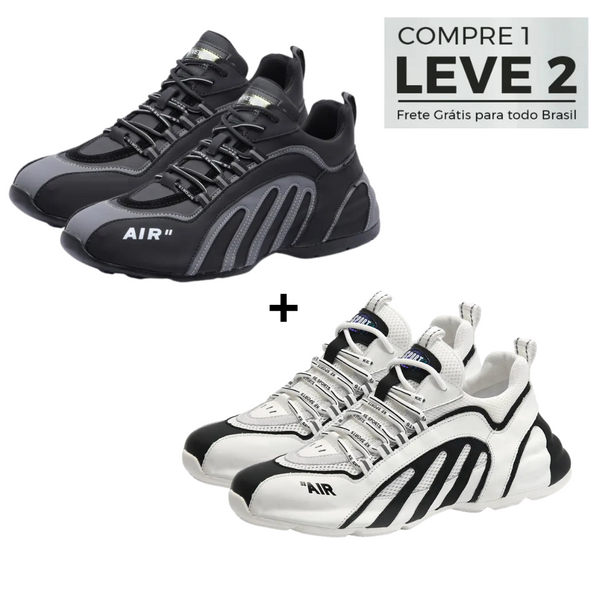 Kit 2 Pares de Tênis Ortopédico Masculino - Ksports