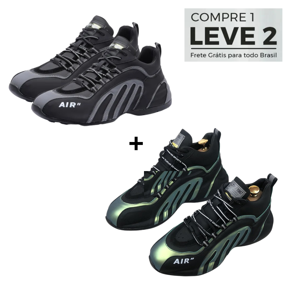 Kit 2 Pares de Tênis Ortopédico Masculino - Ksports