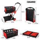 Carrinho Dobrável + 2 Caixas de Brinde - LoadMax
