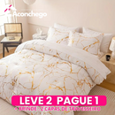 Kit 2 Roupas de Cama + 2 Capas de Travesseiro e Edredom - Casa Velluto