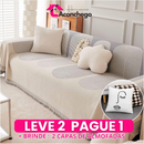 [Leve 2 Pague 1] Capa de Sofá Rovelle em Algodão e Poliéster (Conforto e Charme Único!) +BRINDES: 2 Capas de Almofadas