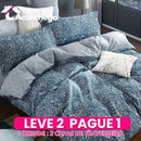 [Leve 2 Pague 1] Roupa de Cama Florença em Tecido Nobre (Charme Clássico com Toque Suave!) +3 BRINDES: 2 Capas de Travesseiro e Edredom
