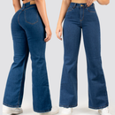 2 Calças Jeans Flare com Elastano - Basic