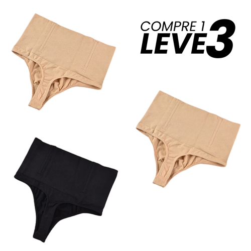 Kit com 3 Calcinhas Modeladora Feminina - ShapeMax