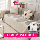 [Leve 2 Pague 1] Capa de Sofá Rovelle em Algodão e Poliéster (Conforto e Charme Único!) +BRINDES: 2 Capas de Almofadas