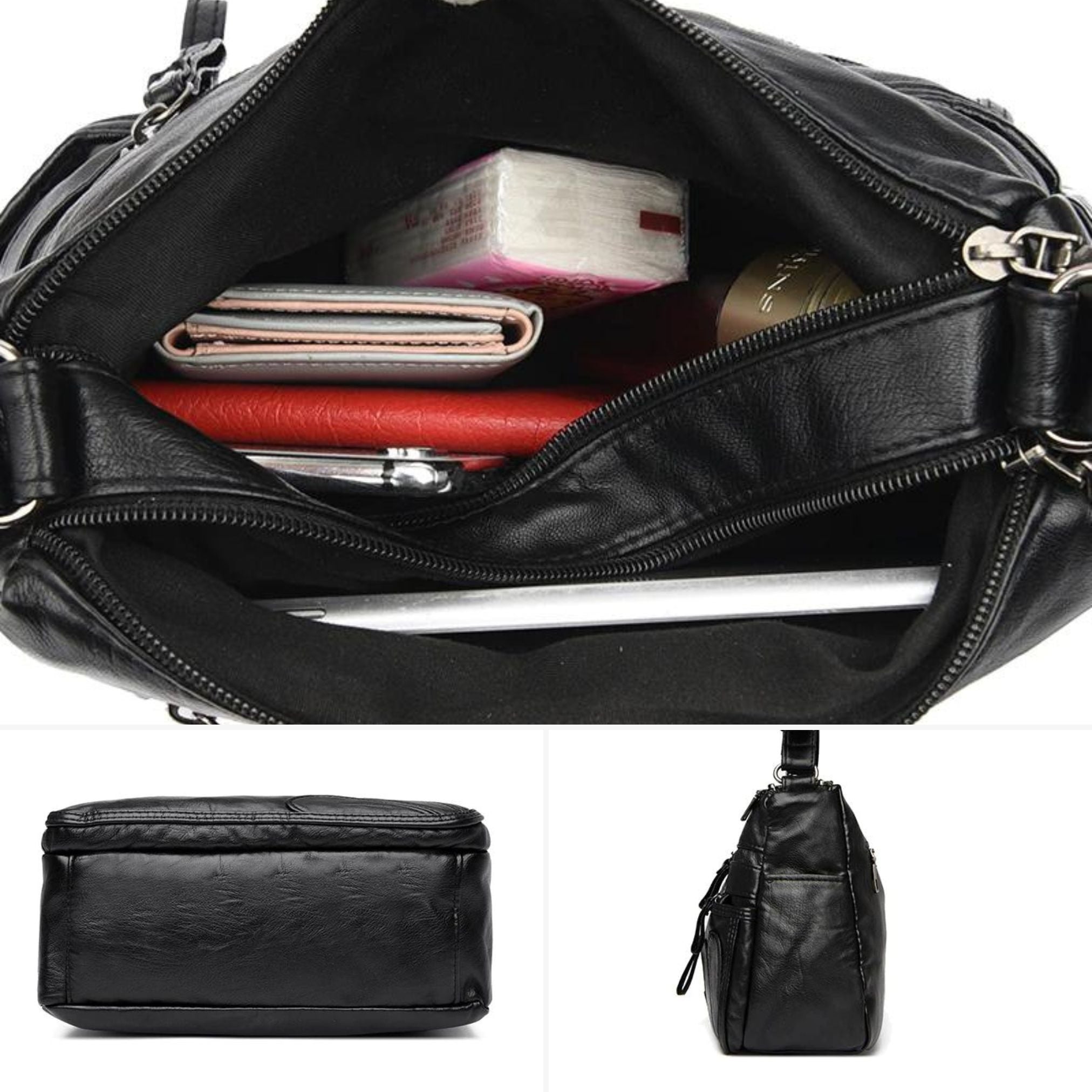 Bolsa Transversal Feminina em Couro Genuino - Stephan
