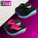 [PAGUE 1, LEVE 2] Chinelo Antiderrapante Feminino - Raibow