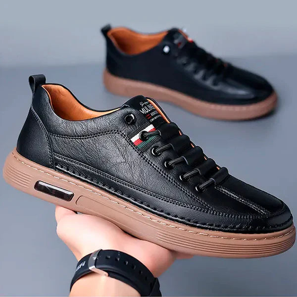 Tênis de Couro Italiano Masculino - Eleganza