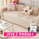 [Leve 2 Pague 1] Capa de Sofá Rovelle em Algodão e Poliéster (Conforto e Charme Único!) +BRINDES: 2 Capas de Almofadas