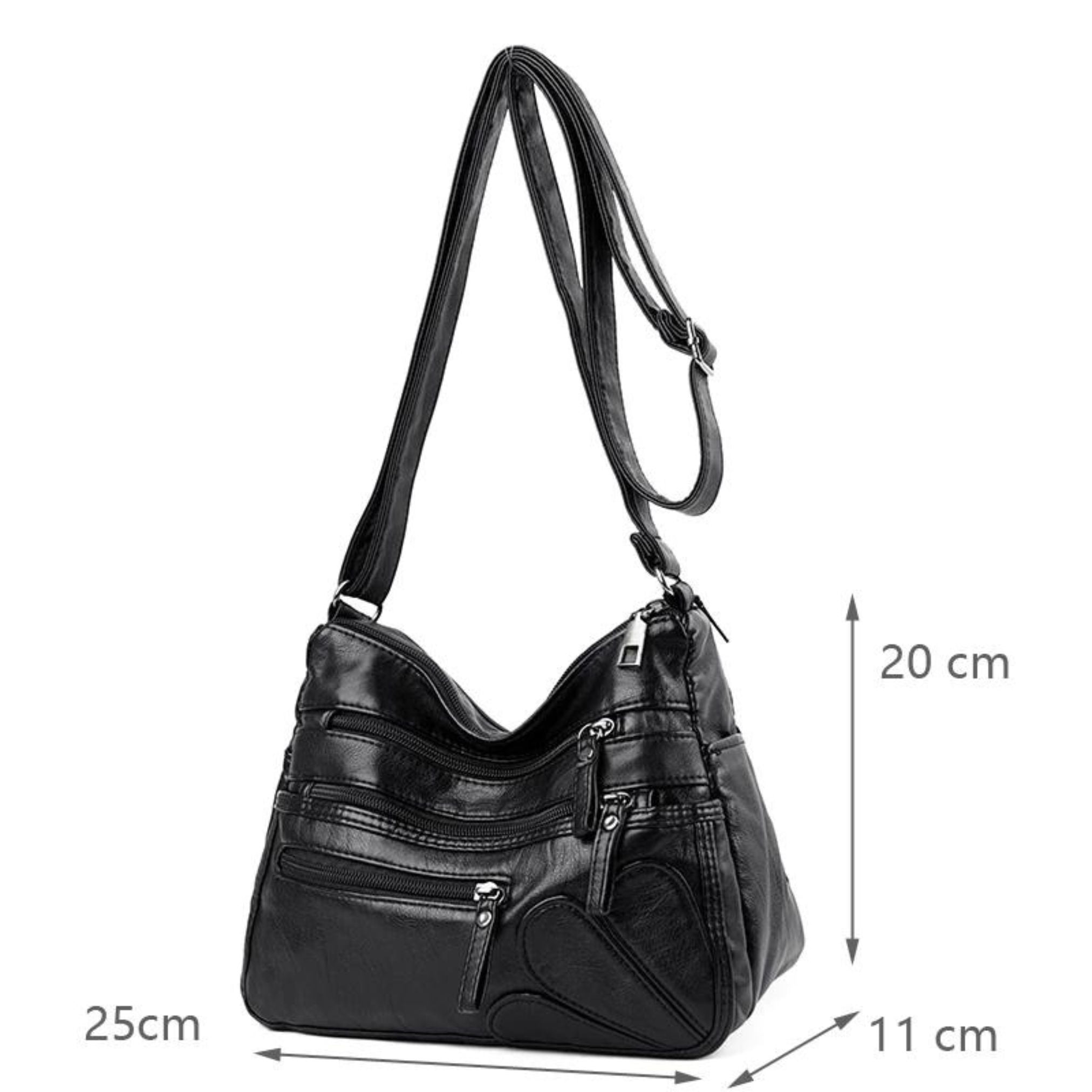 Bolsa Transversal Feminina em Couro Genuino - Stephan