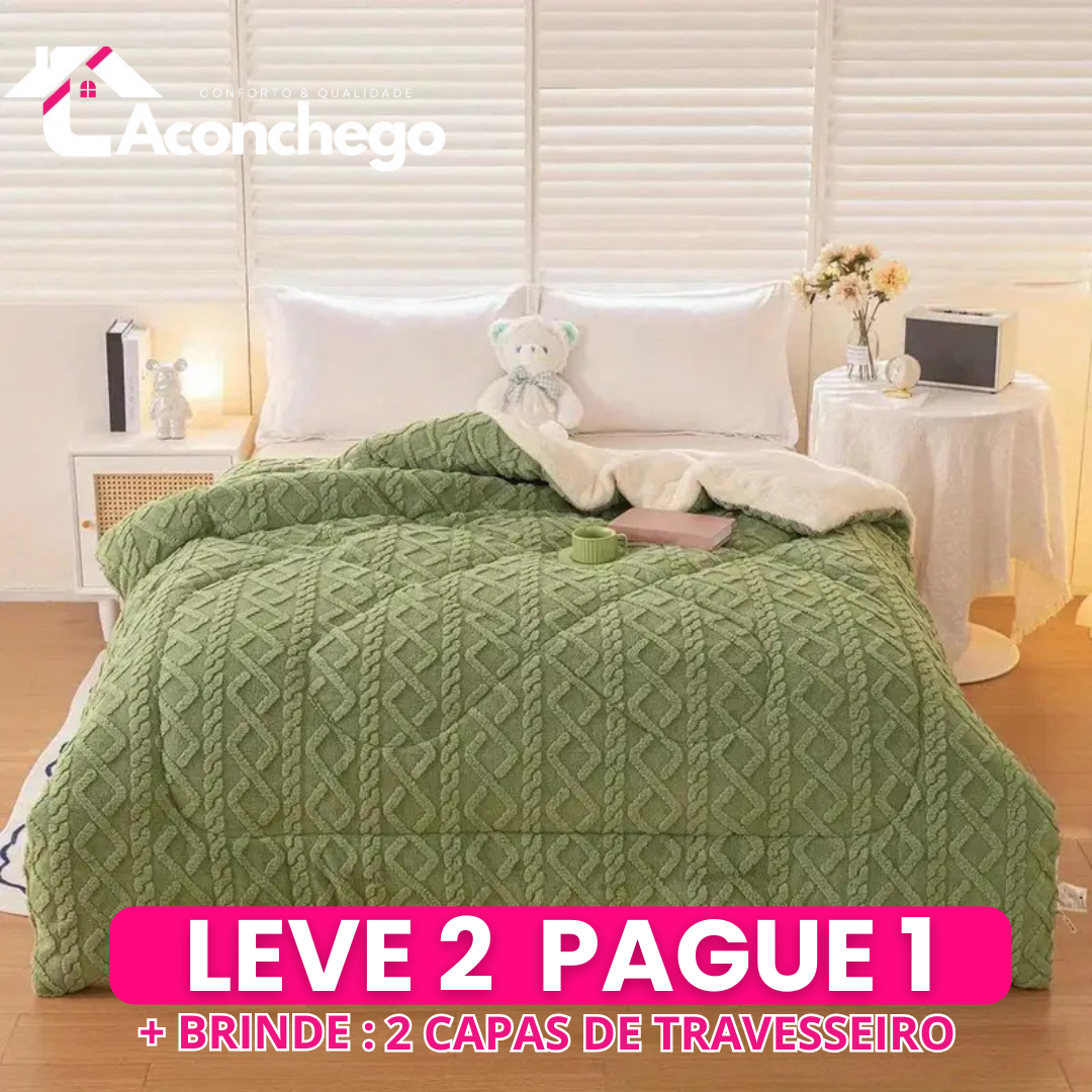 [Leve 2 Pague 1] Roupa de Cama Noite Serena (Conforto absoluto com estilo que impressiona!) +3 BRINDES: 2 Capas de Travesseiro e Edredom