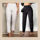 2 Calças Sociais de Alfaiataria com Elastano - Shara