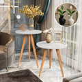 2 Conjunto de Mesas Laterais + Kit Vasos de Brinde - Fratemax