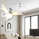 Ventilador de Teto com Reversão e Iluminação + 2 Lâmpadas de Led