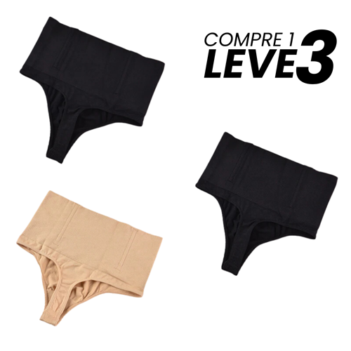 Kit com 3 Calcinhas Modeladora Feminina - ShapeMax