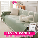 [Leve 2 Pague 1] Capa de Sofá Rovelle em Algodão e Poliéster (Conforto e Charme Único!) +BRINDES: 2 Capas de Almofadas
