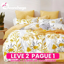 [Leve 2 Pague 1] Roupa de Cama Florença em Tecido Nobre (Charme Clássico com Toque Suave!) +3 BRINDES: 2 Capas de Travesseiro e Edredom