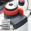 Panela de Pressão Aço Inoxidável TurboChef - À Prova De Explosões + Brinde Kit Utensílios