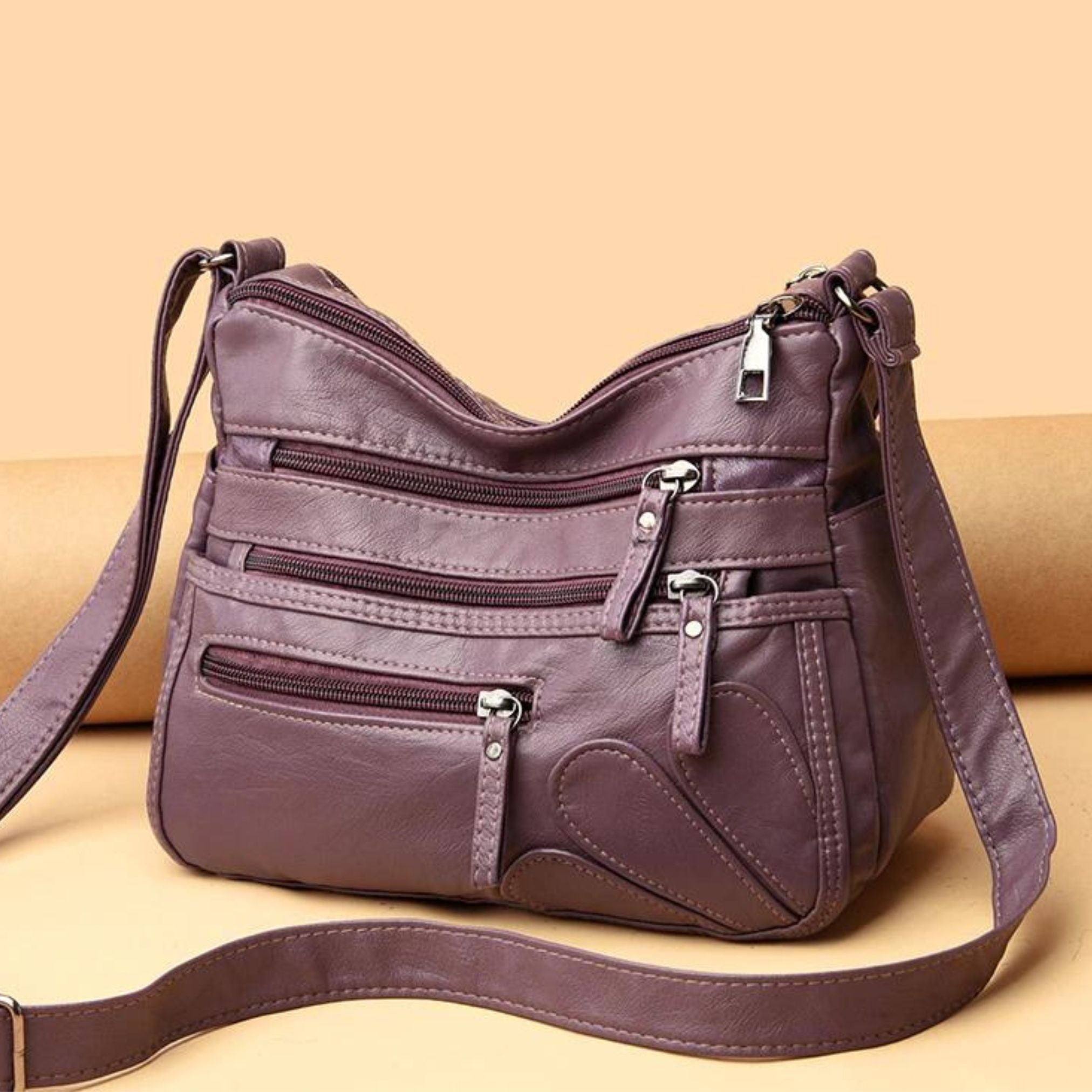 Bolsa Transversal Feminina em Couro Genuino - Stephan