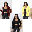 Kit 3 Blazer Social em Neoprene Feminino - Saphira