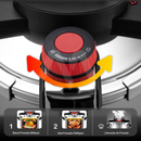 Panela de Pressão Aço Inoxidável TurboChef - À Prova De Explosões + Brinde Kit Utensílios