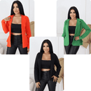 Kit 3 Blazer Social em Neoprene Feminino - Saphira