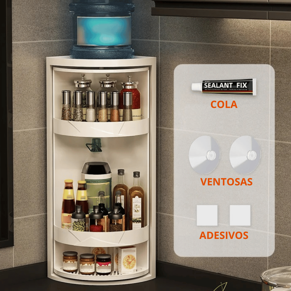 [COMPRE 1, LEVE 2] Prateleira Giratória 360° - Grows