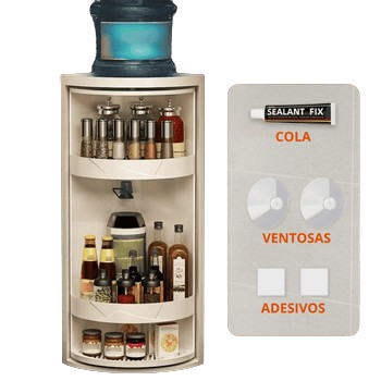 [COMPRE 1, LEVE 2] Prateleira Giratória 360° - Grows