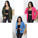 Kit 3 Blazer Social em Neoprene Feminino - Saphira