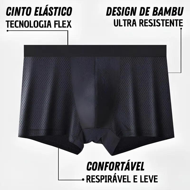 [COMPRE 5 LEVE 10] Kit Cuecas de Fibra de Bambu Masculino + Brinde - SkyFlesh