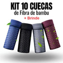[PAGUE 5 LEVE 10] Kit Cuecas de Fibra de Bambu Masculino + Brinde - SkyFlesh