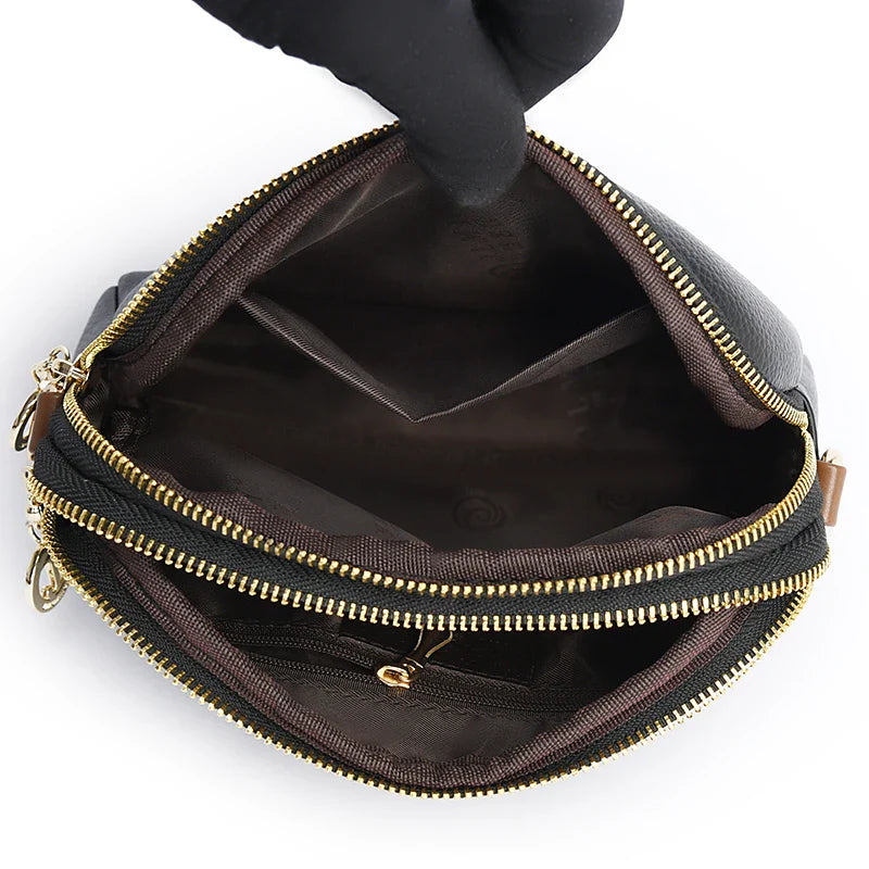 Bolsa Feminina Transversal em Couro Genuino - Lovy