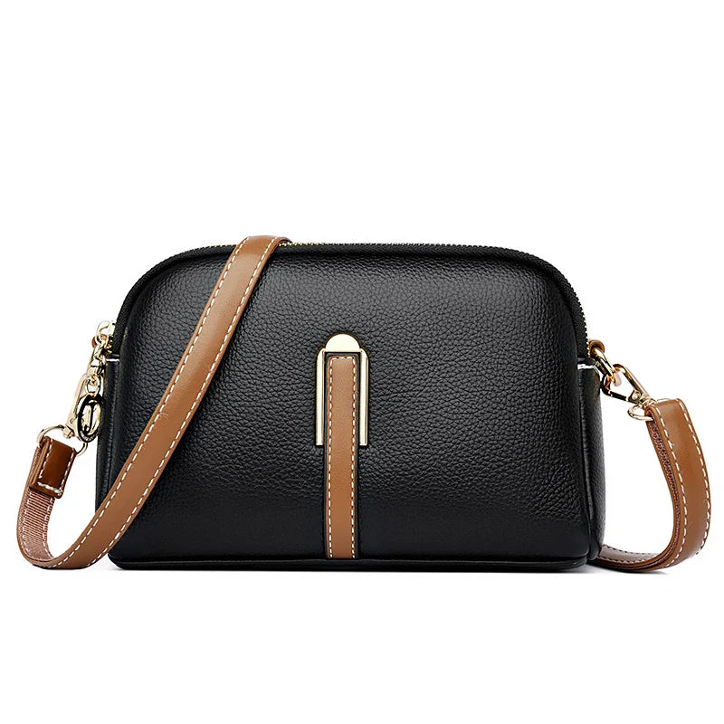 Bolsa Feminina Transversal em Couro Genuino - Lovy