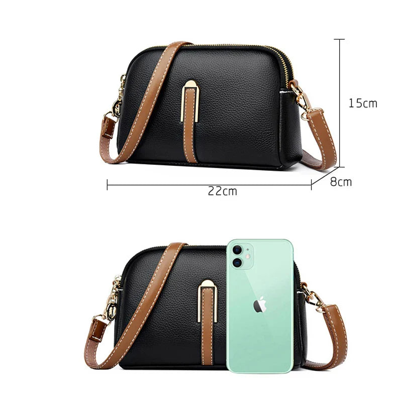 Bolsa Feminina Transversal em Couro Genuino - Lovy