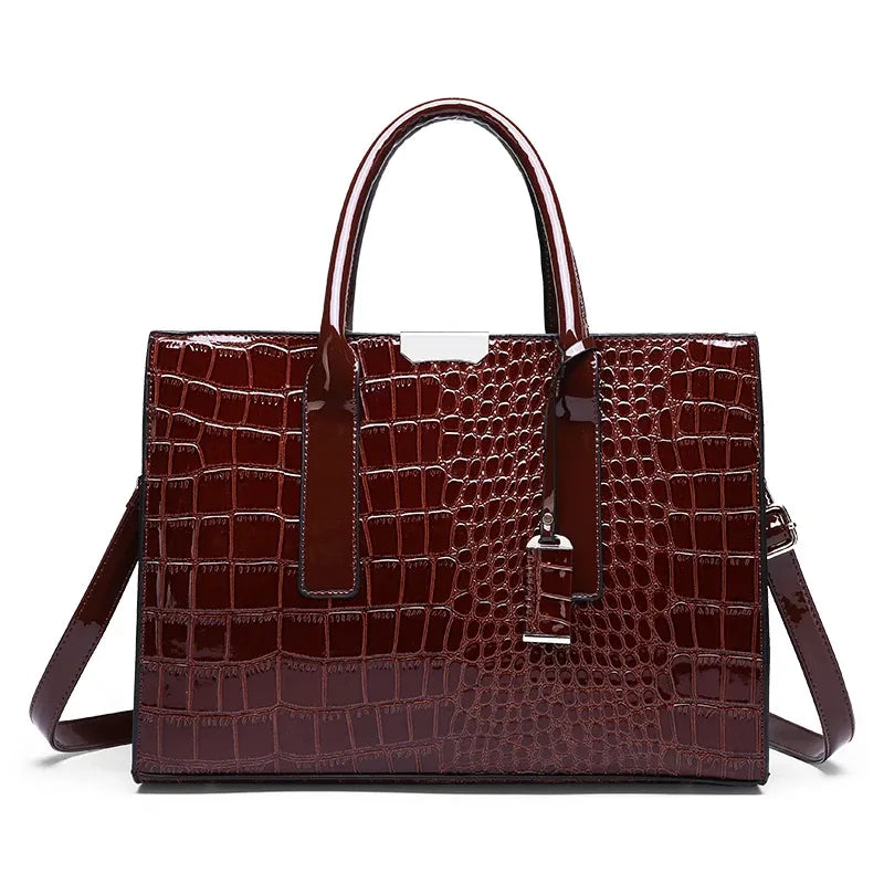 Bolsa Feminina Grande Croco