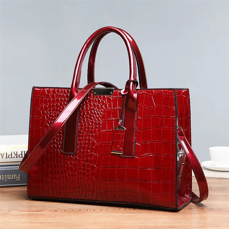 Bolsa Feminina Grande Croco