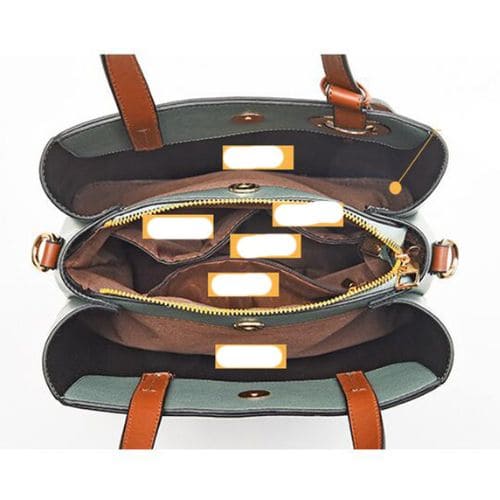 Bolsa Tote de Couro Vintage Luccy