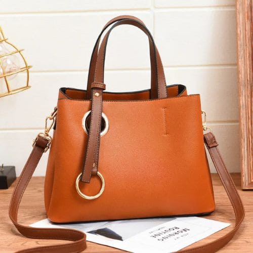 Bolsa Tote de Couro Vintage Luccy