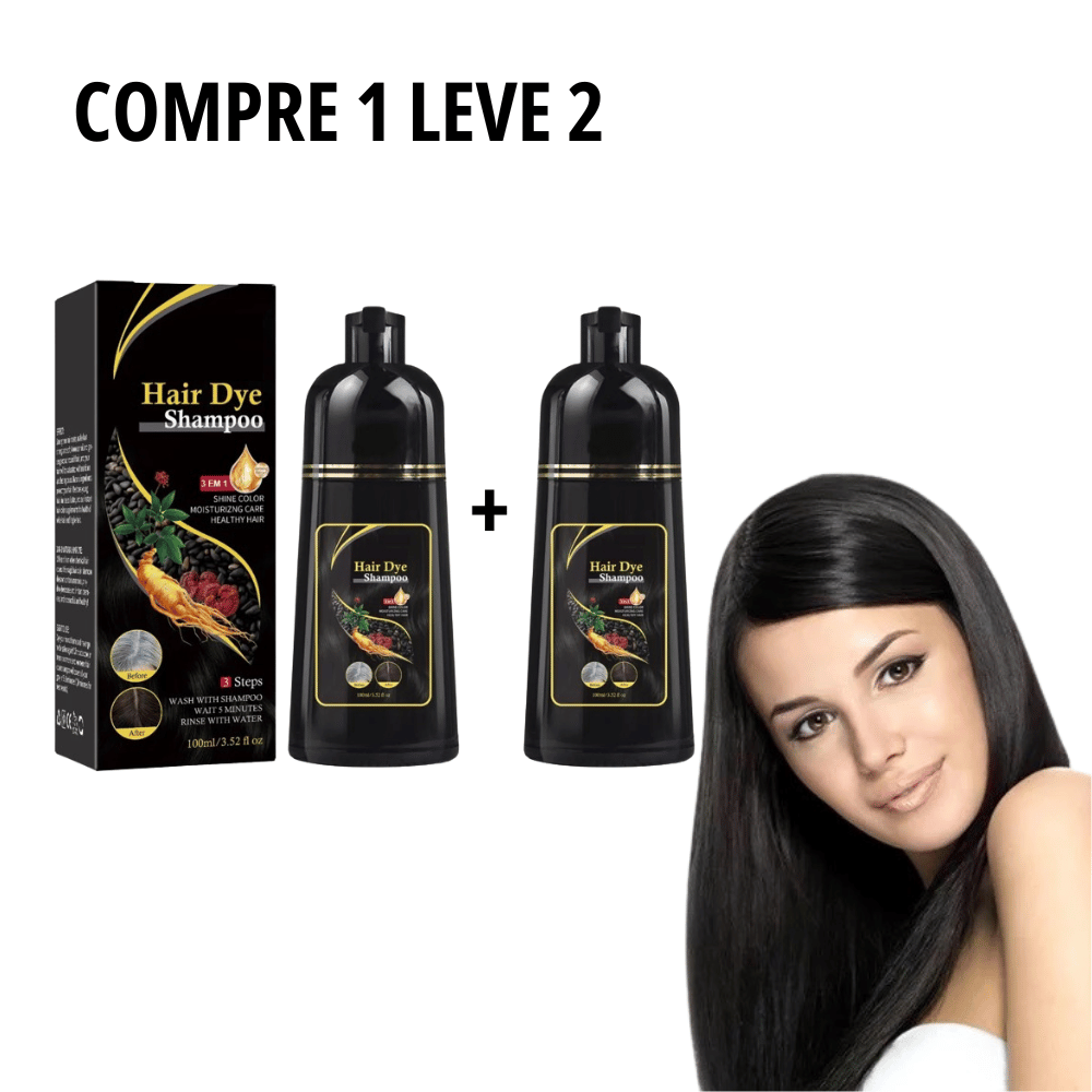 Kit com 2 Shampoo Mágico 3 em 1 - HairDye