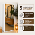 Sapateira Espelhada 5 Portas em MDF - Joyce