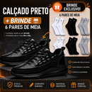 Sapatênis de Couro Premium Domani + 6 Pares de Meias Grátis