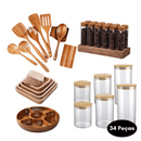 Kit de 34 Utensílios para Cozinha - CulinaryPro