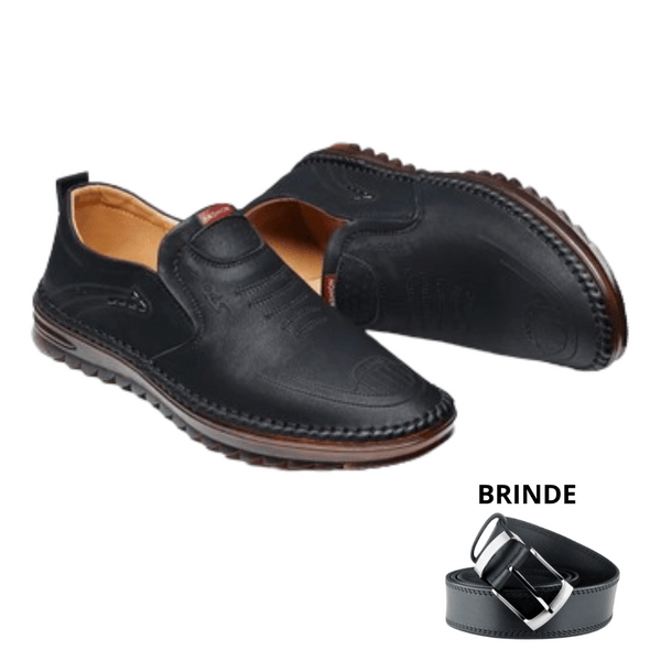 Sapato de Couro Masculino - MoccaFit